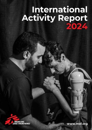 Front cover of the MSF International Activity Report 2024